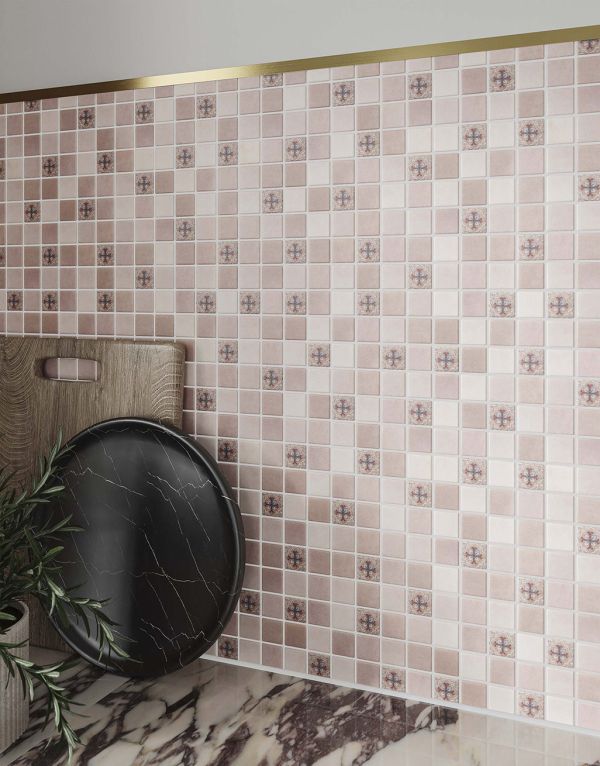 axis beige square mosaic 31 7cm x 31 7cm