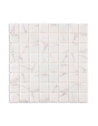 aven white marble square mosaic 32 5cm x 32 5cm