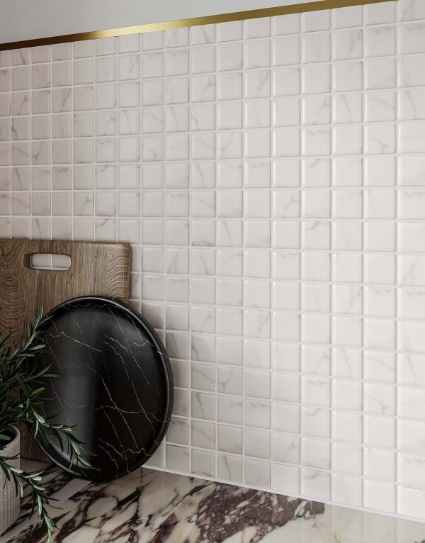 aven white marble square mosaic 32 5cm x 32 5cm