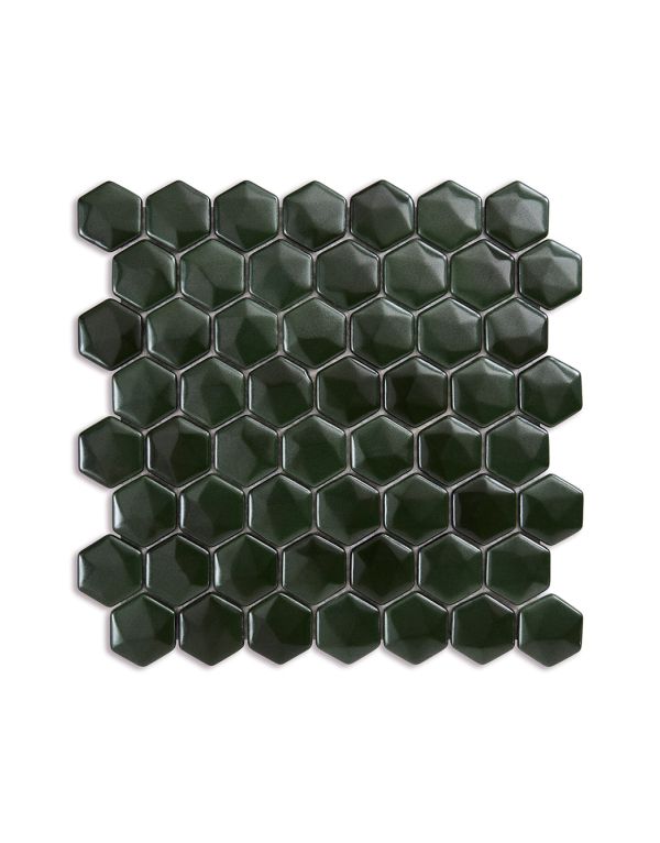 aire emerald hex mosaic 27 7cm x 44 5cm