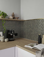 Aire Emerald Hex Mosaic - 27.7cm x 44.5cm