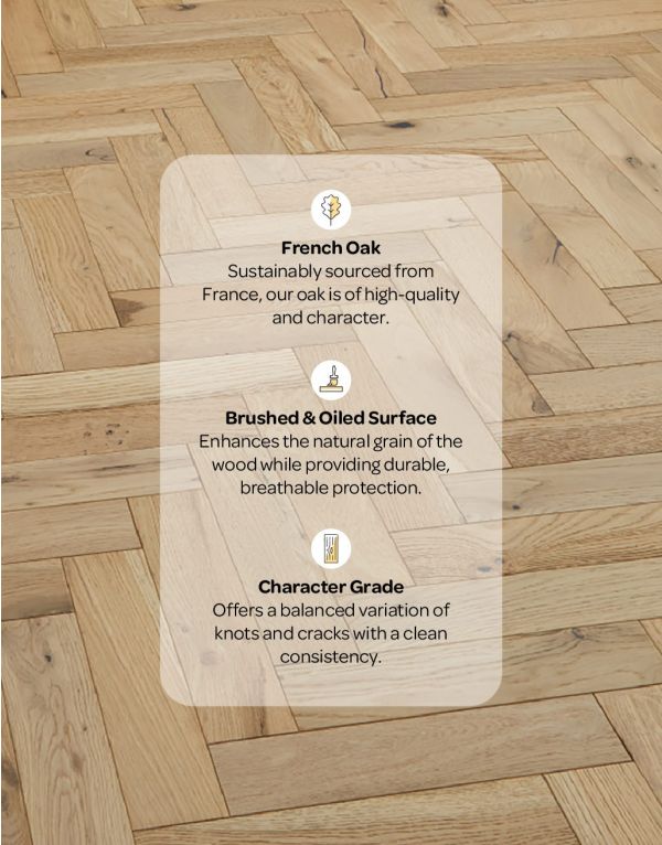 artisan herringbone light cotton oak brushed oiled engineered wood flooring