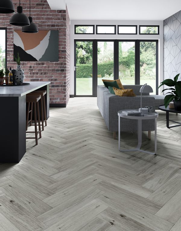 augustus fossil oak herringbone 15cm x 60cm