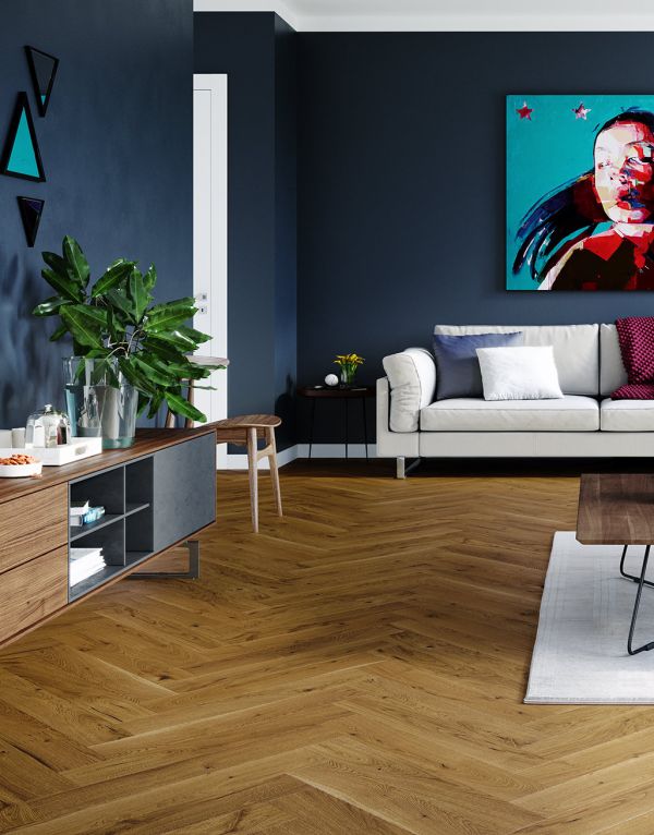 bayswater herringbone golden oak brushed lacquered engineered wood flooring