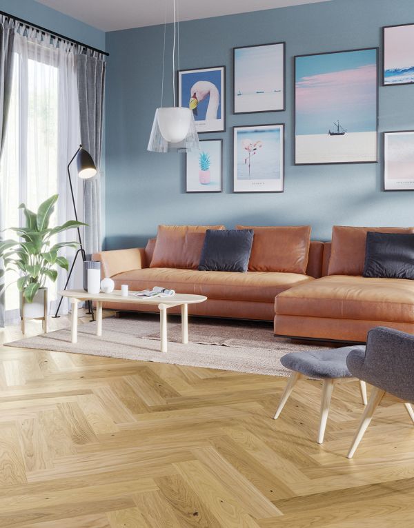 bayswater herringbone natural oak brushed lacquered engineered wood flooring