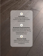 brooklyn coffee oak brushed lacquered engineered wood flooring