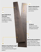 brooklyn coffee oak brushed lacquered engineered wood flooring