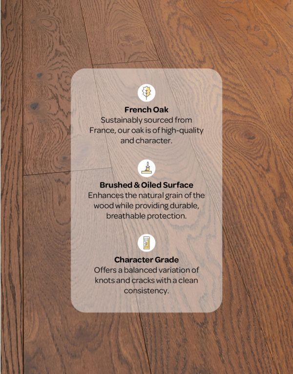 brooklyn honeycomb oak brushed oiled engineered wood flooring