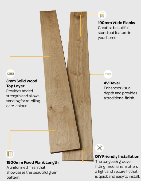 brooklyn natural oak brushed oiled engineered wood flooring