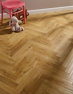 Prime Herringbone - Golden Oak Laminate Flooring