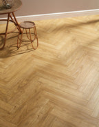 Vintage Chateau Herringbone - Nature Oak Laminate Flooring