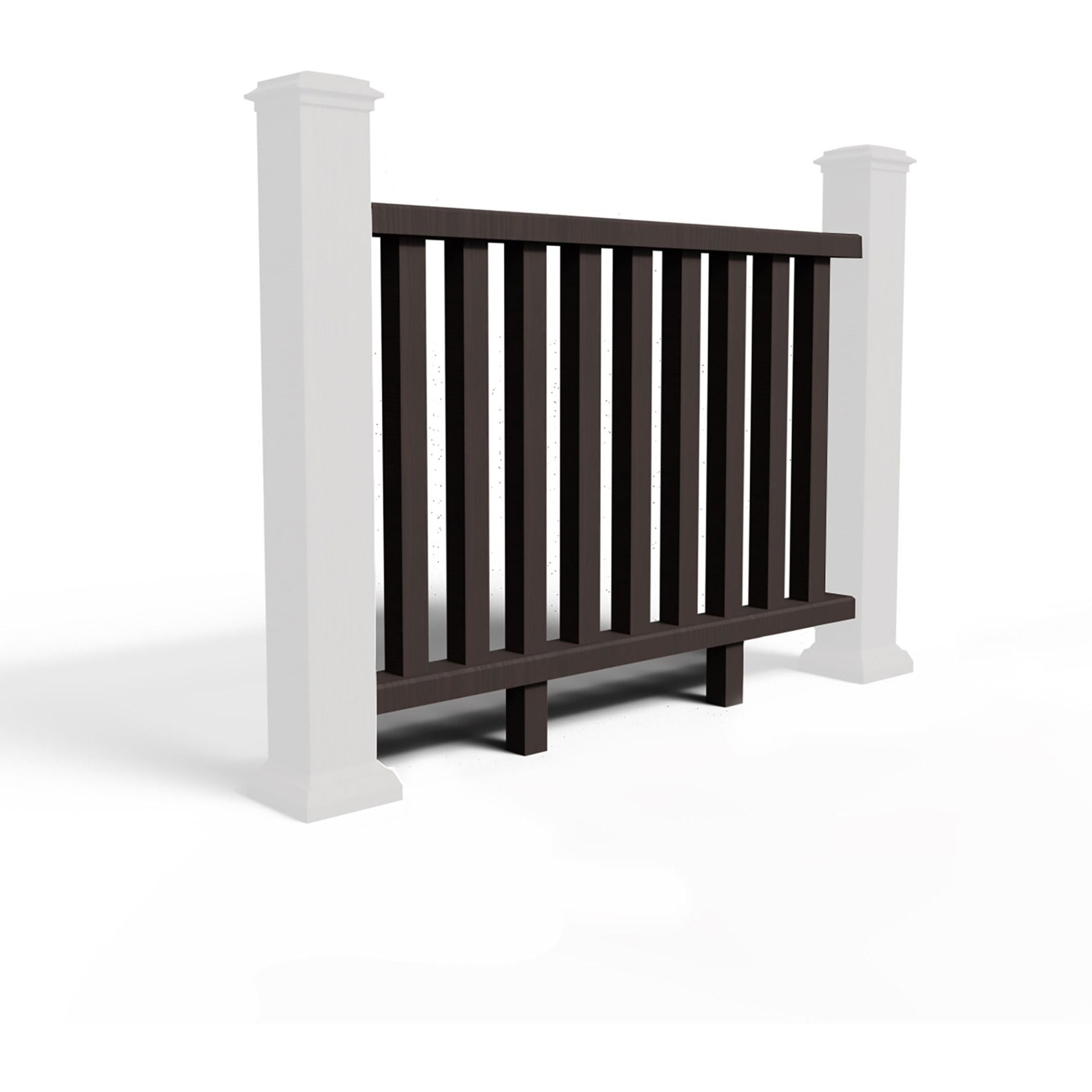 Chocolate Brown Classic Balustrade Railing Kit