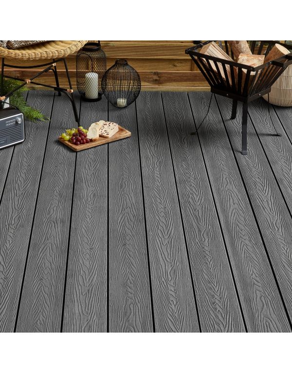 stone grey classic composite decking