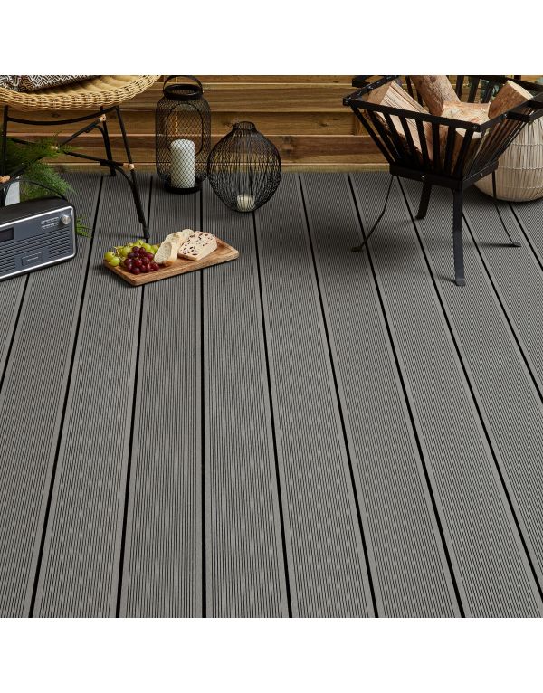 stone grey classic composite decking