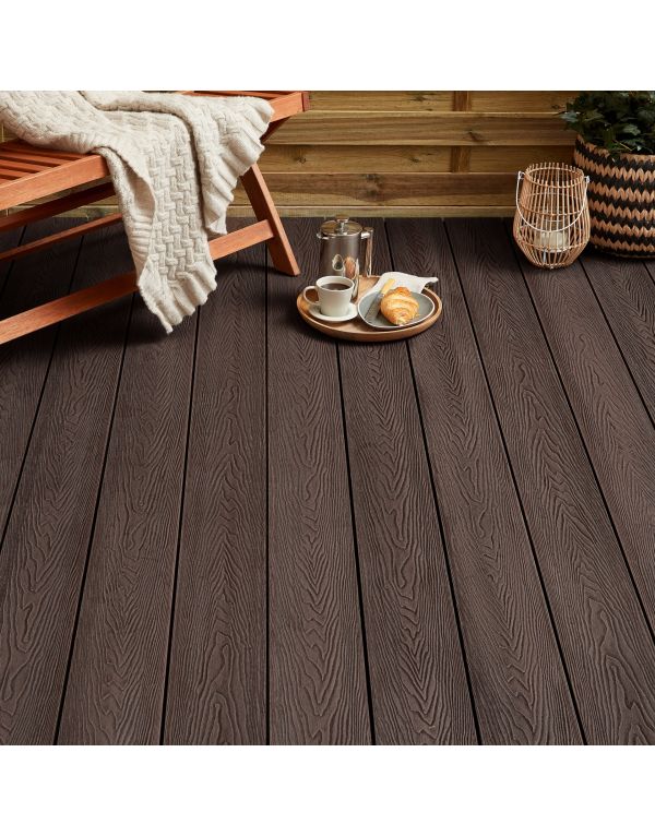 chocolate brown classic composite decking