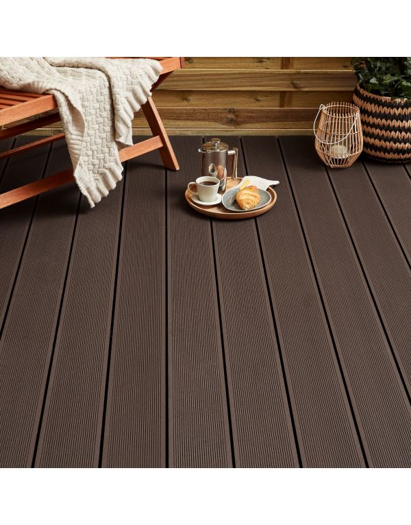 chocolate brown classic composite decking