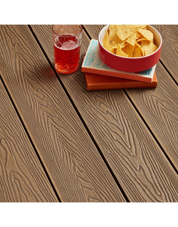 golden brown classic composite decking