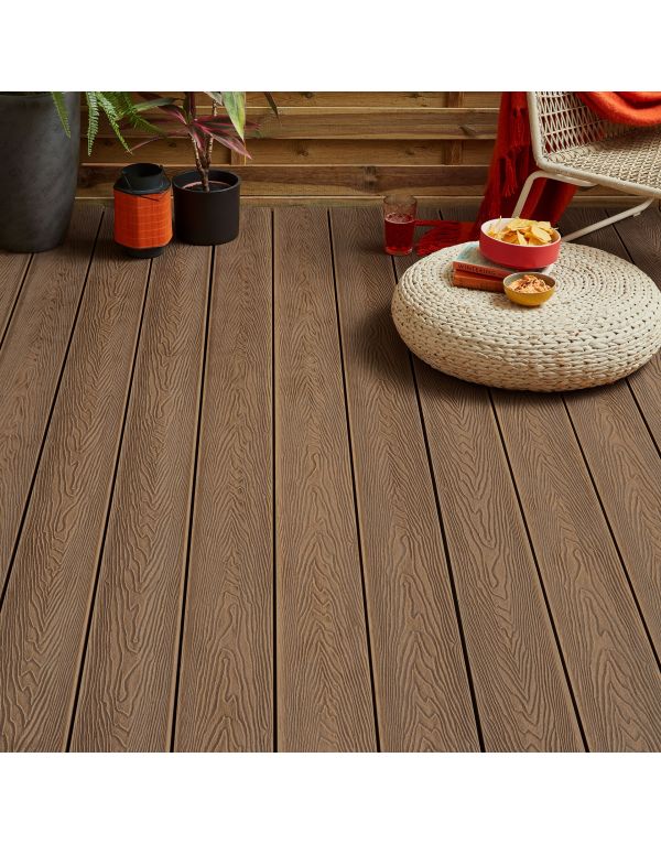 golden brown classic composite decking