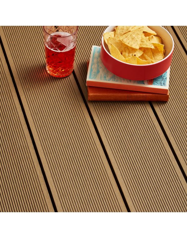 golden brown classic composite decking