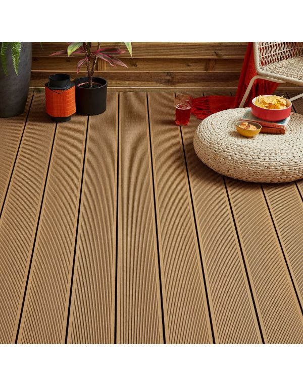 golden brown classic composite decking