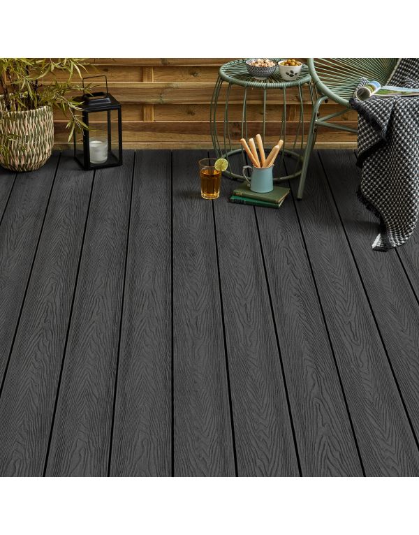 anthracite grey classic composite decking