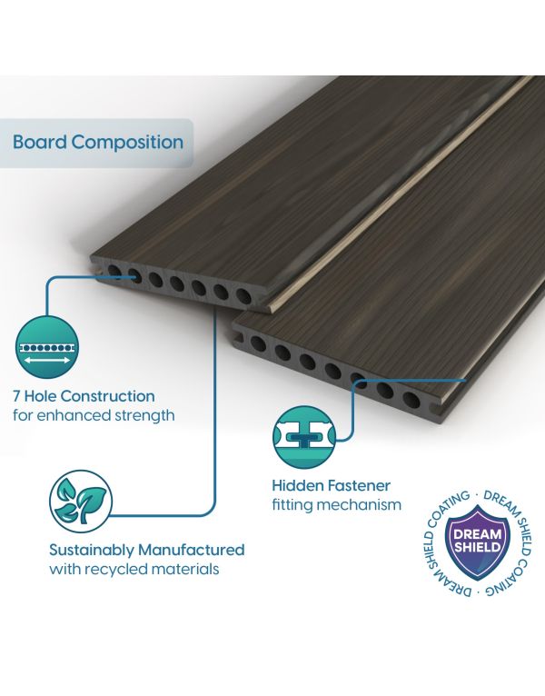 granite premium composite decking