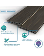 granite premium composite decking