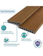 amber premium composite decking