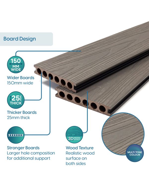 fossil deluxe composite decking