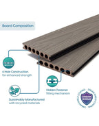 fossil deluxe composite decking
