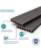 midnight deluxe composite decking