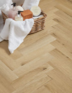 evocore classic herringbone natural weathered oak