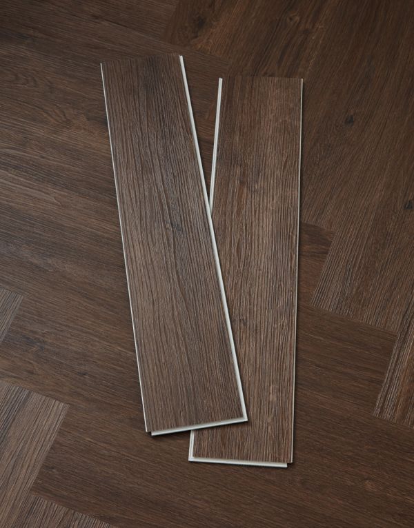 evocore essentials herringbone hot chocolate oak