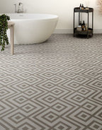 evocore premium patterned tile diamond grey