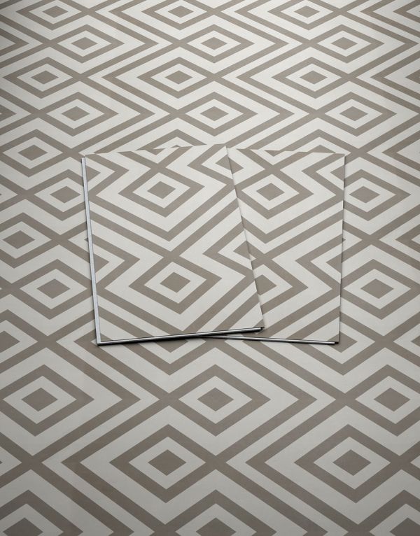 evocore premium patterned tile diamond grey