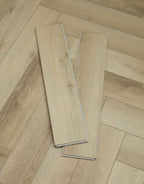 evocore premium herringbone light vanilla oak