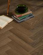 evocore classic herringbone woodland umber oak