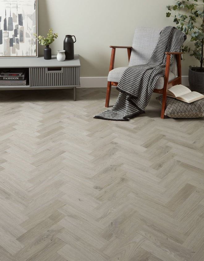 EvoCore Classic Herringbone - Oxford Light Grey Oak