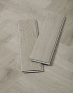 evocore classic herringbone oxford light grey oak