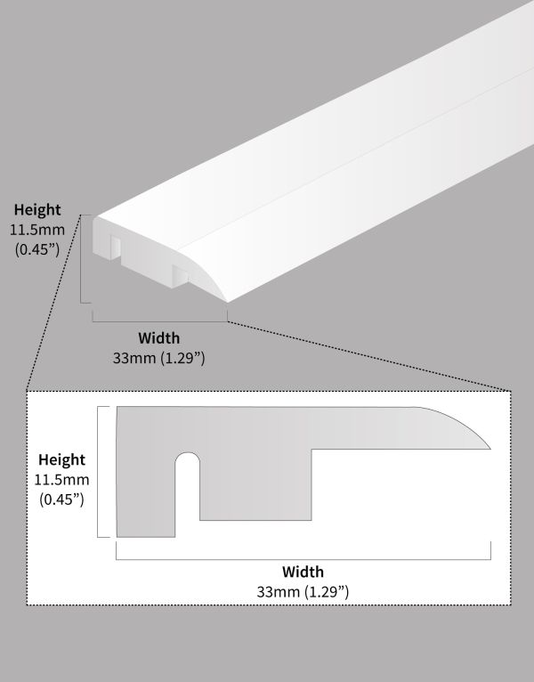 fc41 brown oak end profile