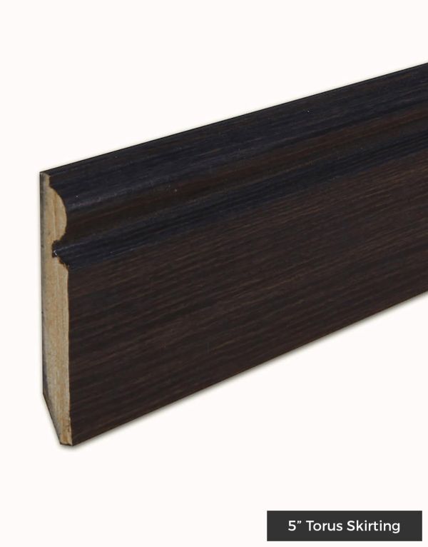 fc43 dark brown oak skirting
