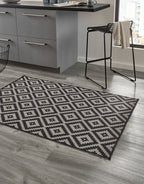 fossil grey aztec rug