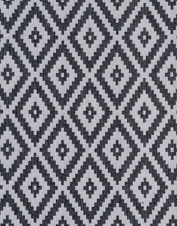 fossil grey aztec rug