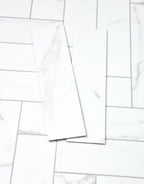 signature herringbone glacial marble