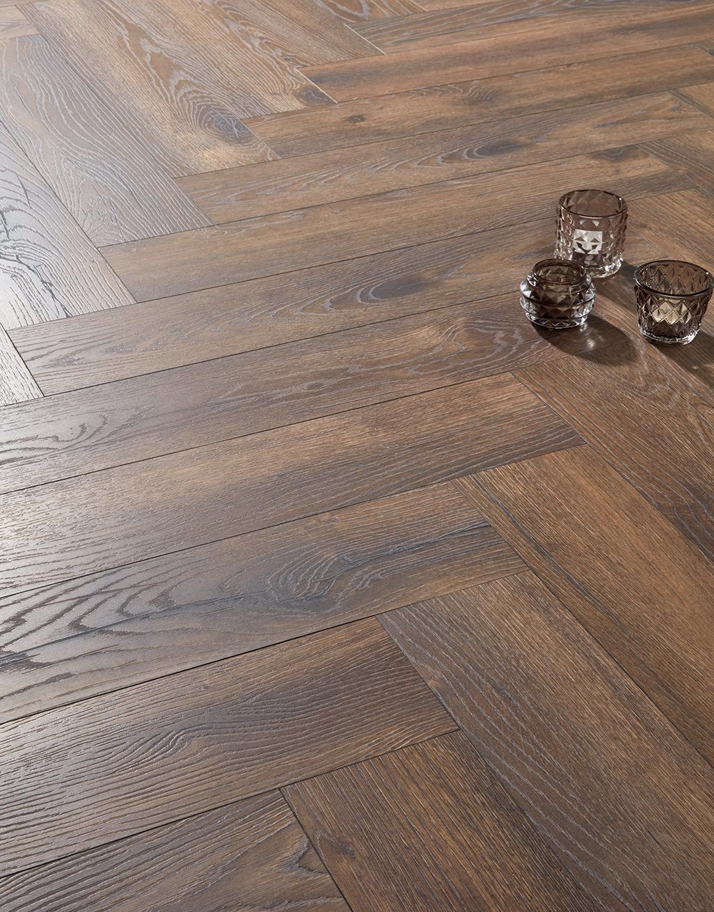 Herringbone - Espresso Oak Laminate Flooring