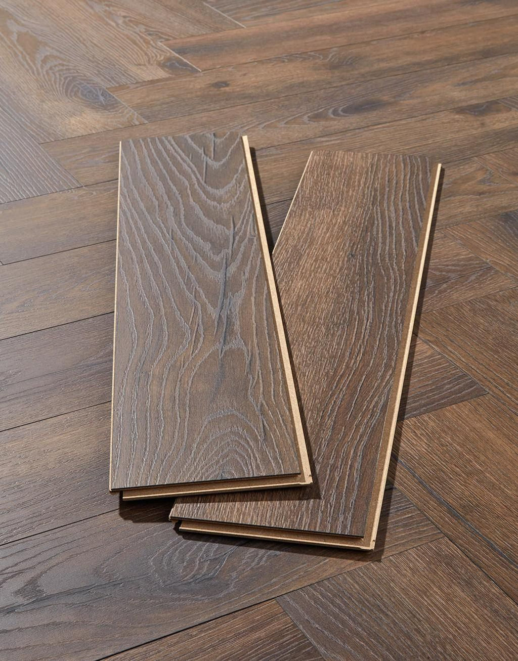 Herringbone - Espresso Oak Laminate Flooring