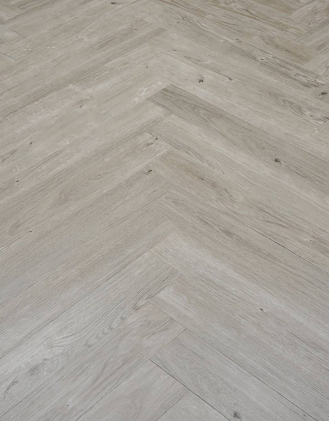 Herringbone - Light Grey Oak LVT Flooring