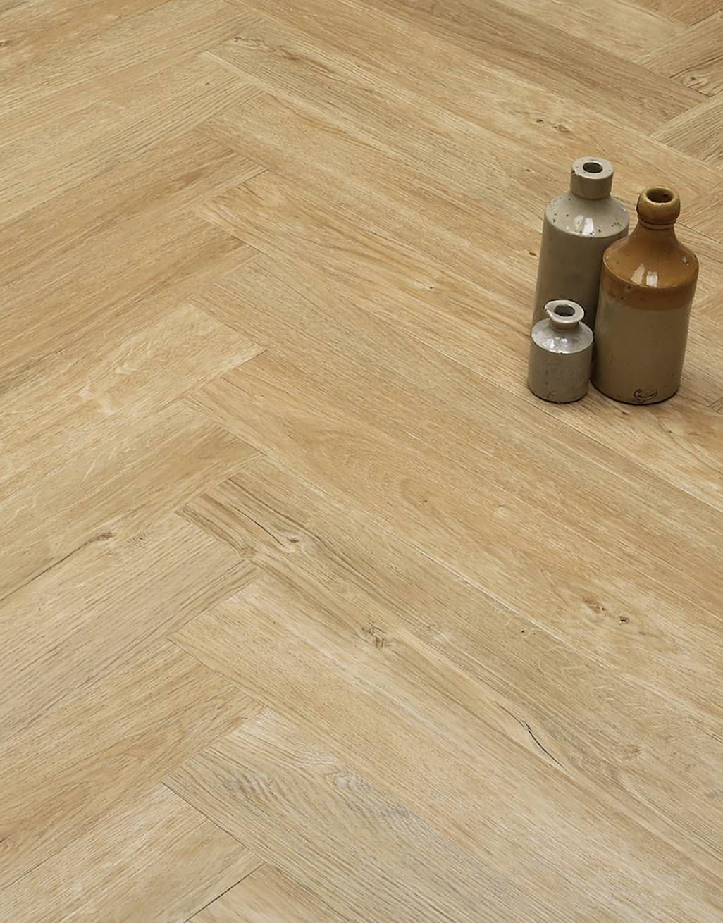Herringbone - Natural Oak LVT Flooring