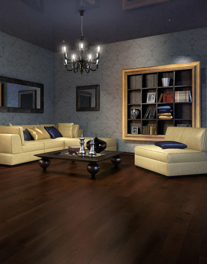 Kensington Espresso Oak Lacquered Engineered Wood Flooring