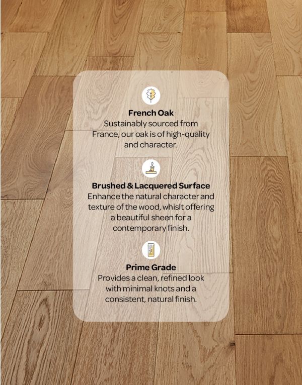 loft prime natural brushed lacquered engineered wood flooring